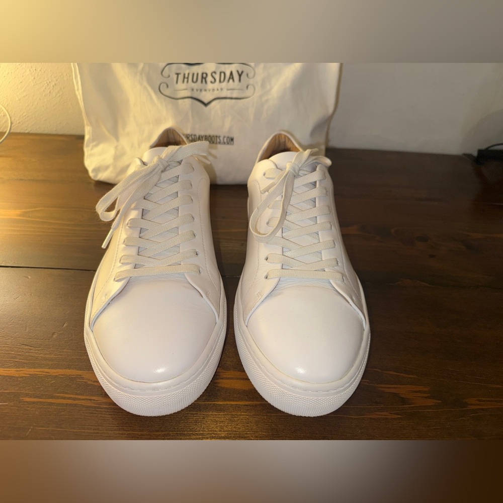 Thursday Boot Company - Premier Low Top in White Leather - Picture 9 of 11
